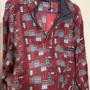 Southern Marsh Red and Blue Patterned Men's Jacket